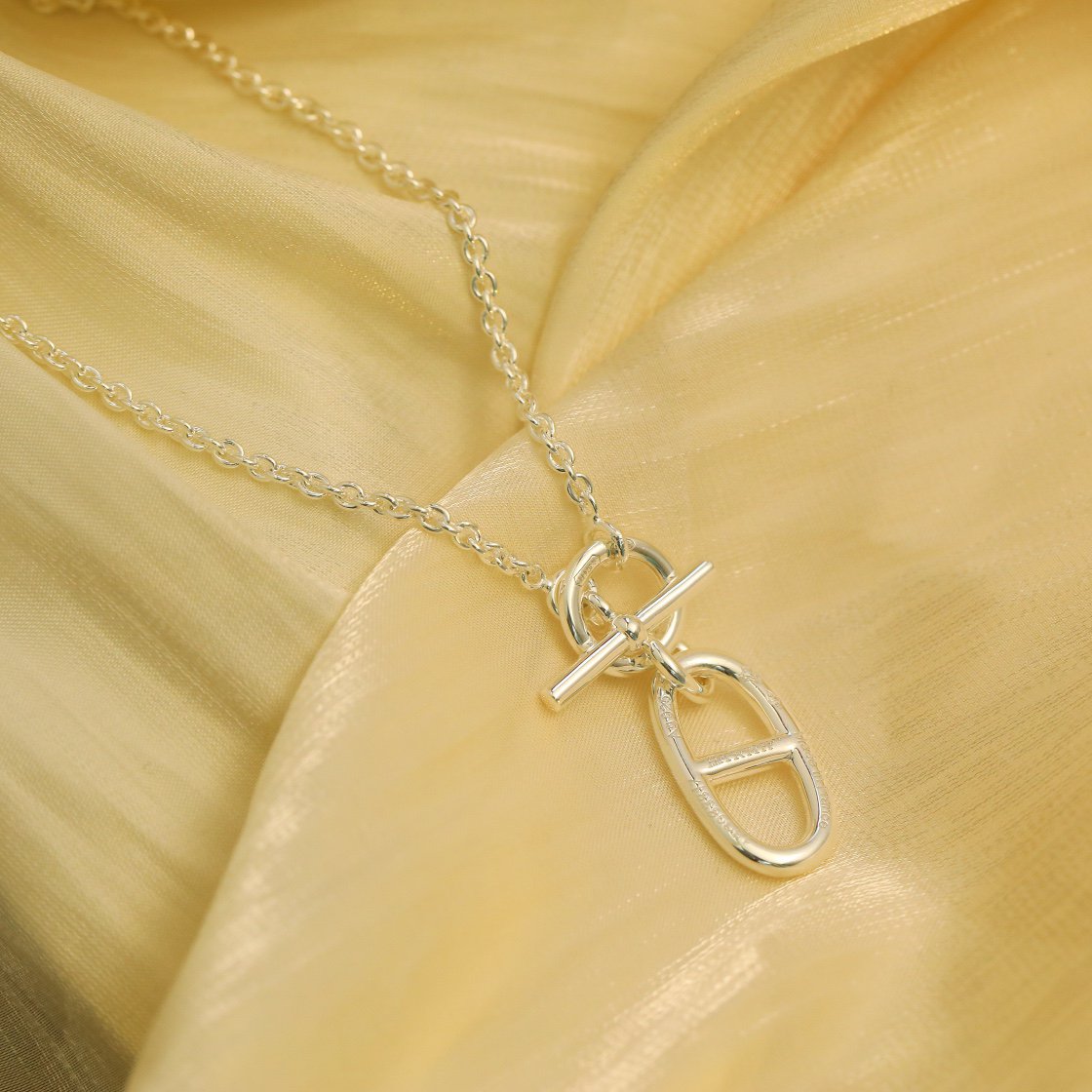 Loco HM CHAINE D'ANCRE PENDANT NECKLACE STERLING SILVER