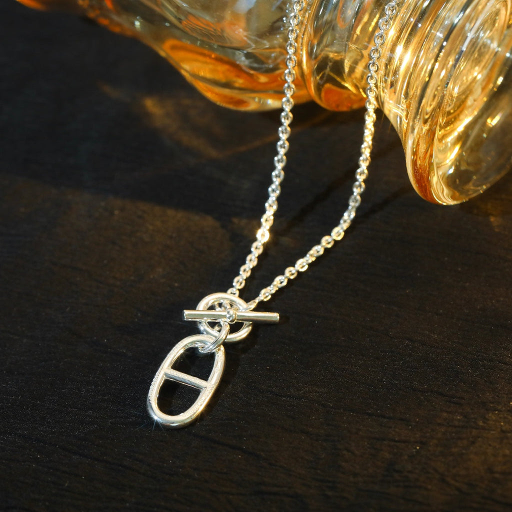 Loco HM CHAINE D'ANCRE PENDANT NECKLACE STERLING SILVER