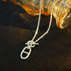 Loco HM CHAINE D'ANCRE PENDANT NECKLACE STERLING SILVER