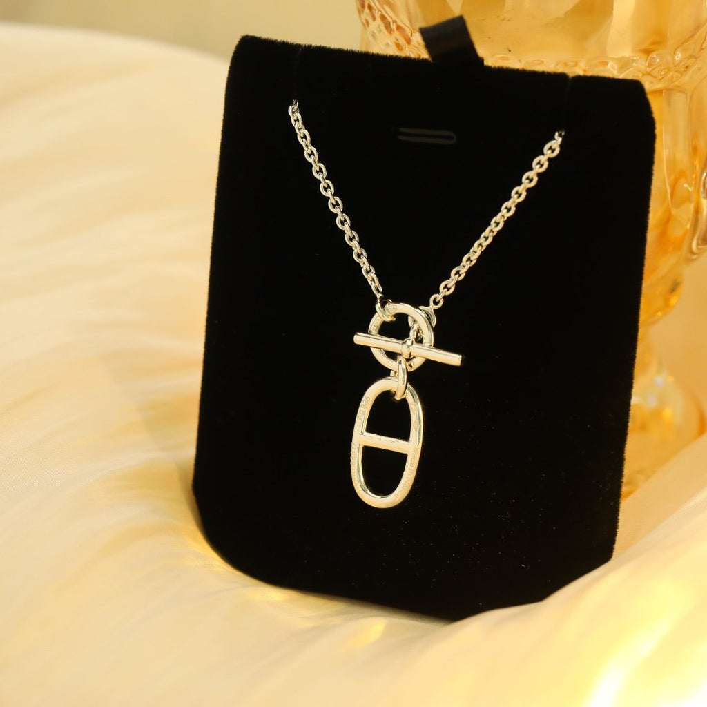 Loco HM CHAINE D'ANCRE PENDANT NECKLACE STERLING SILVER