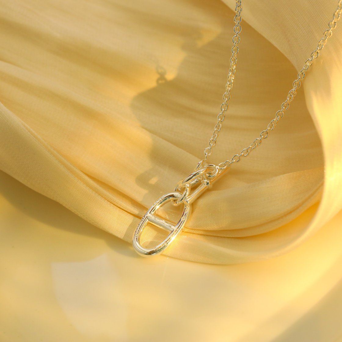Loco HM CHAINE D'ANCRE PENDANT NECKLACE STERLING SILVER