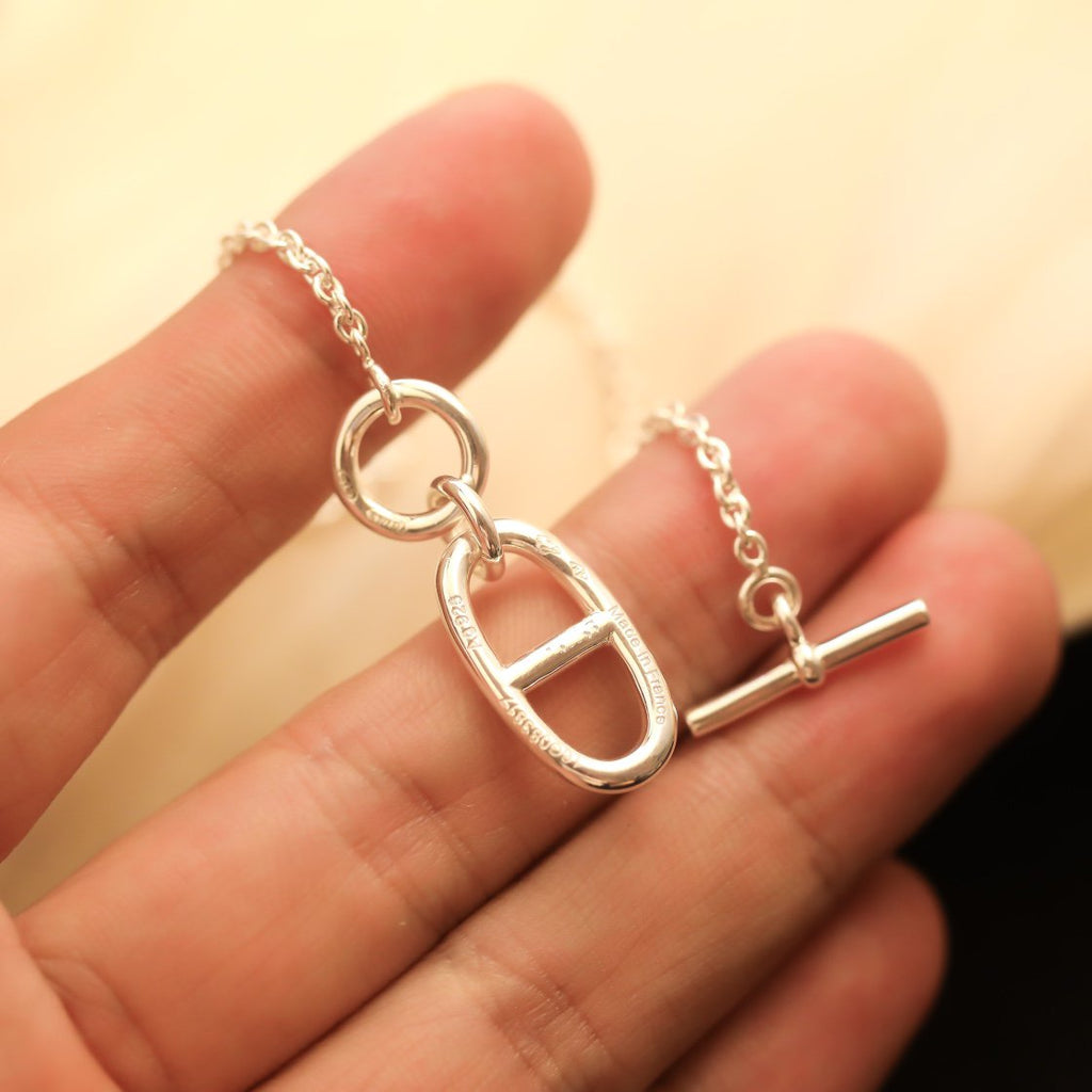 Loco HM CHAINE D'ANCRE PENDANT NECKLACE STERLING SILVER