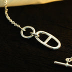 Loco HM CHAINE D'ANCRE PENDANT NECKLACE STERLING SILVER