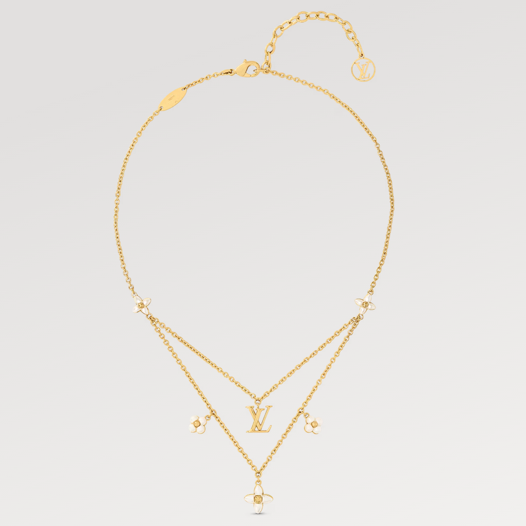 Loco FLOWERGRAM GOLD MOP DOUBLE ROW NECKLACE