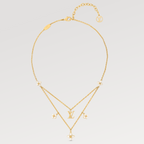 Loco FLOWERGRAM GOLD MOP DOUBLE ROW NECKLACE