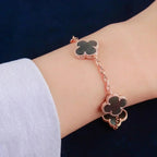 [Loco ]New CLOVER 5 MOTIF GRAY MOP BRACELET COLLECTION