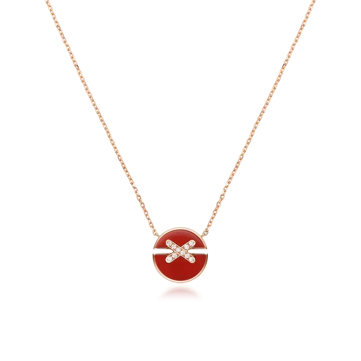 Loco JEUX DE ROSE GOLD DIAMOND NECKLACE