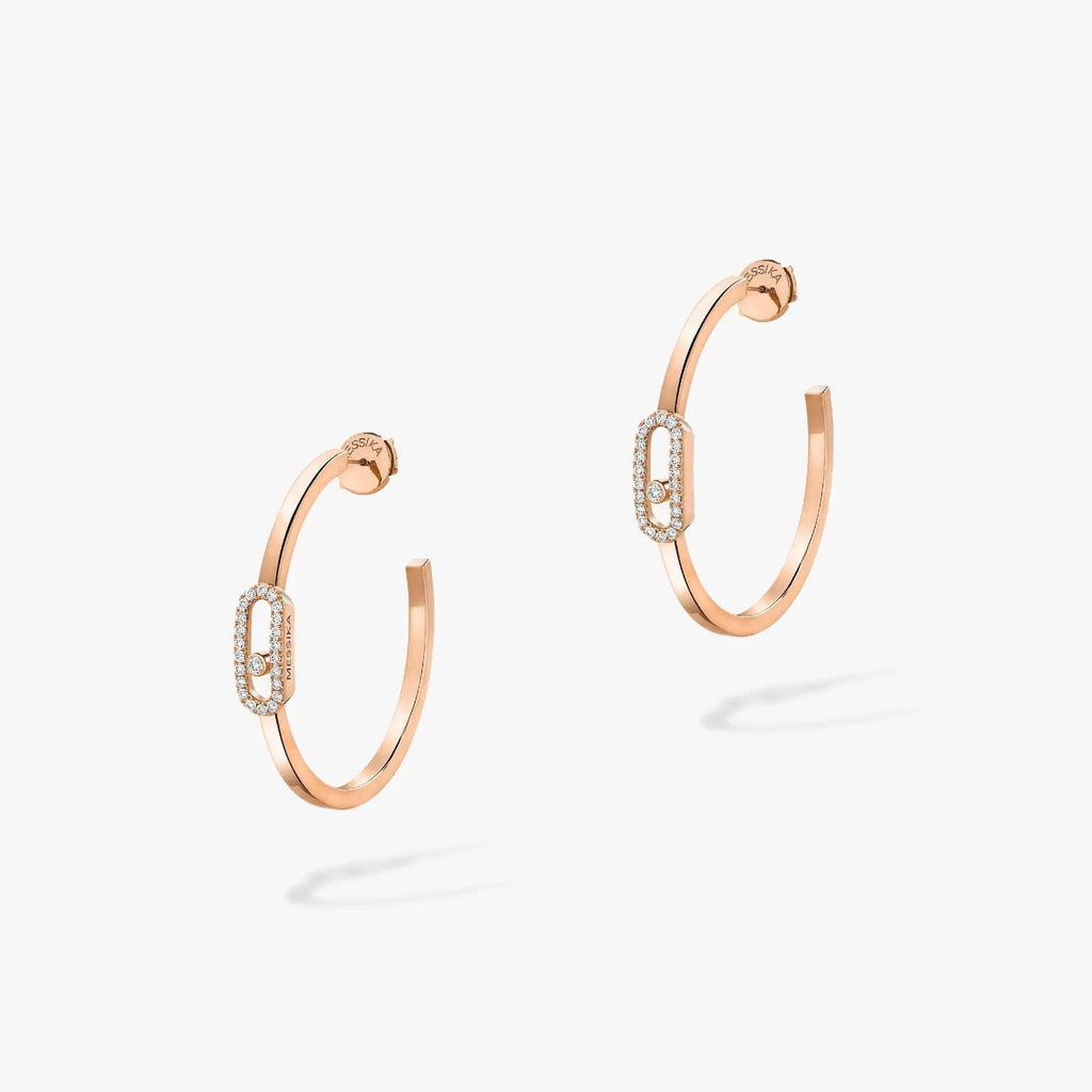 [Loco jewelrys]CREOLES MOVE UNO PM DIAMOND EARRINGS
