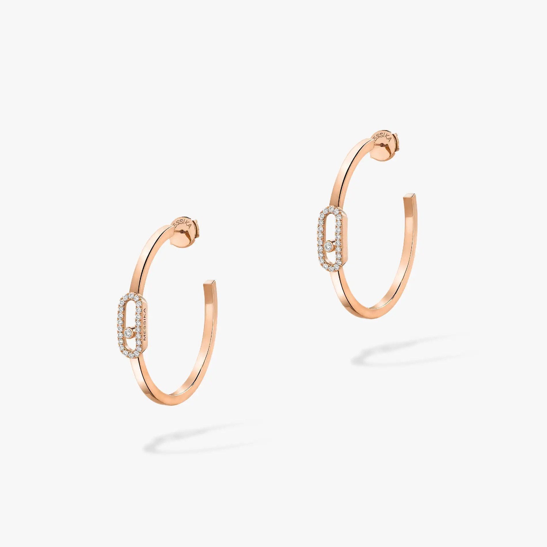 [Loco jewelrys]CREOLES MOVE UNO PM DIAMOND EARRINGS