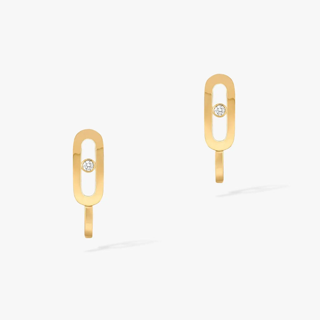 [Loco jewelrys]CREOLES MOVE UNO MINI 1 DIAMOND EARRINGS