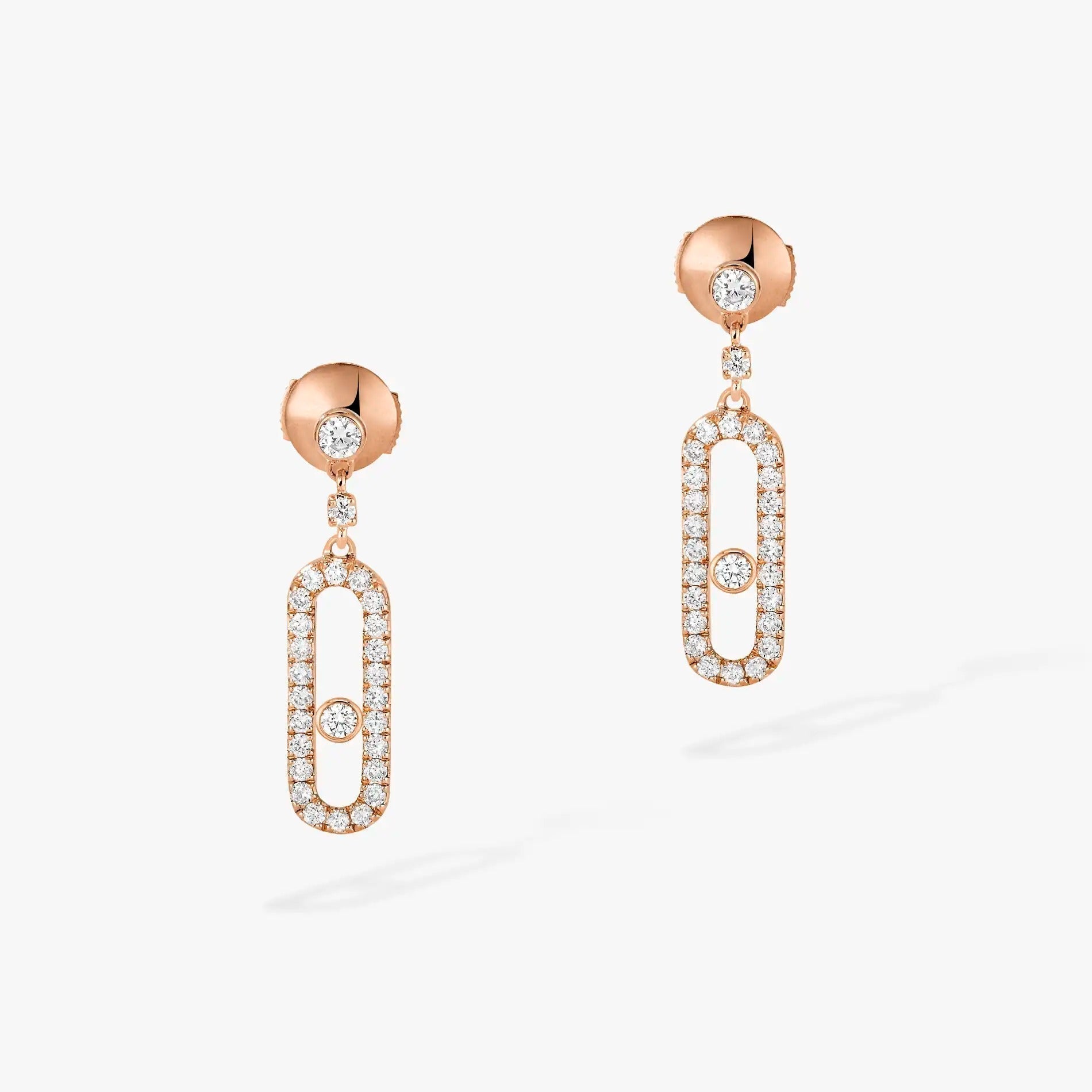 [Loco jewelrys]DORMEUSES MOVE UNO DIAMOND EARRINGS