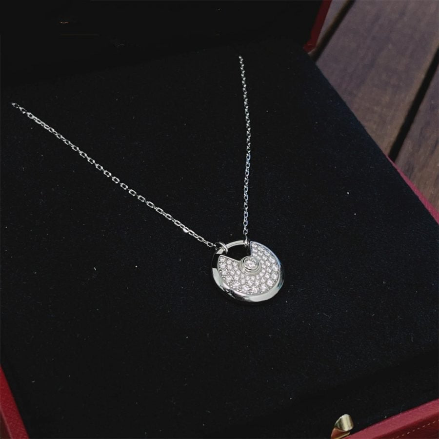 Loco AMULETTE SILVER FULL DIAMOND NECKLACE