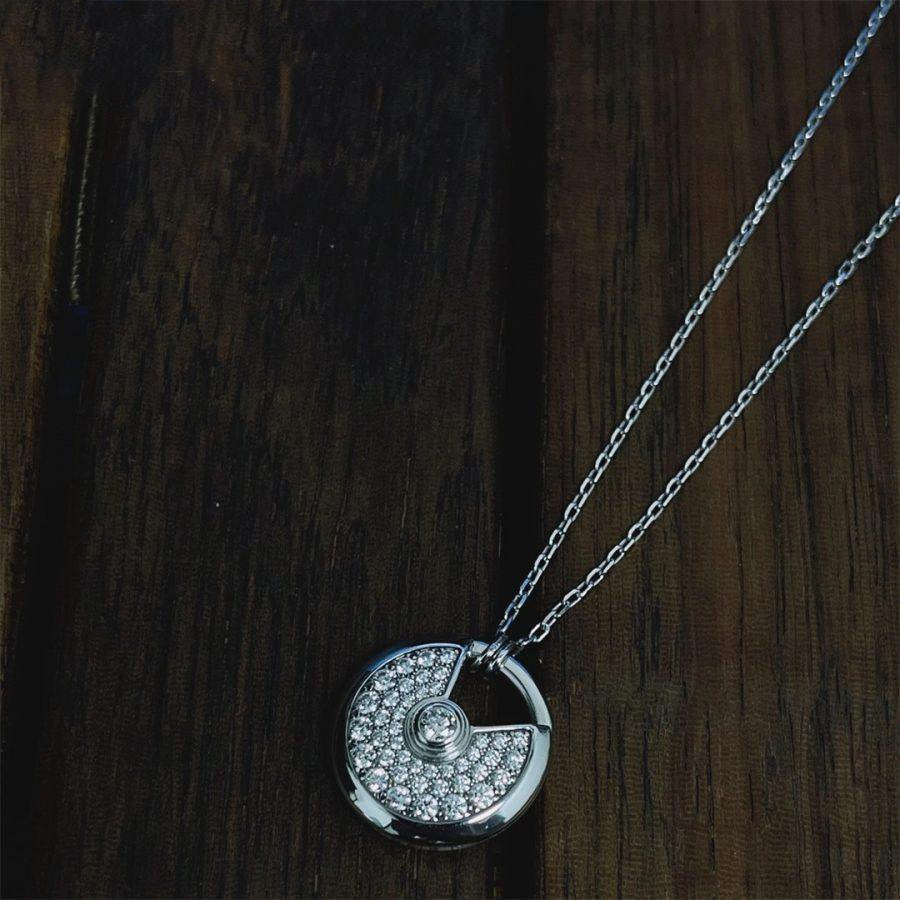 Loco AMULETTE SILVER FULL DIAMOND NECKLACE
