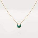 Loco AMULETTE ROSE GOLD MALACHITE NECKLACE