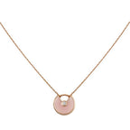 Loco AMULETTE ROSE GOLD PINK MOP NECKLACE