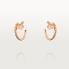 Loco JUSTE EARRINGS 12.75MM PINK GOLD DIAMOND