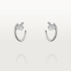 Loco JUSTE EARRINGS 12.75MM SILVER DIAMOND