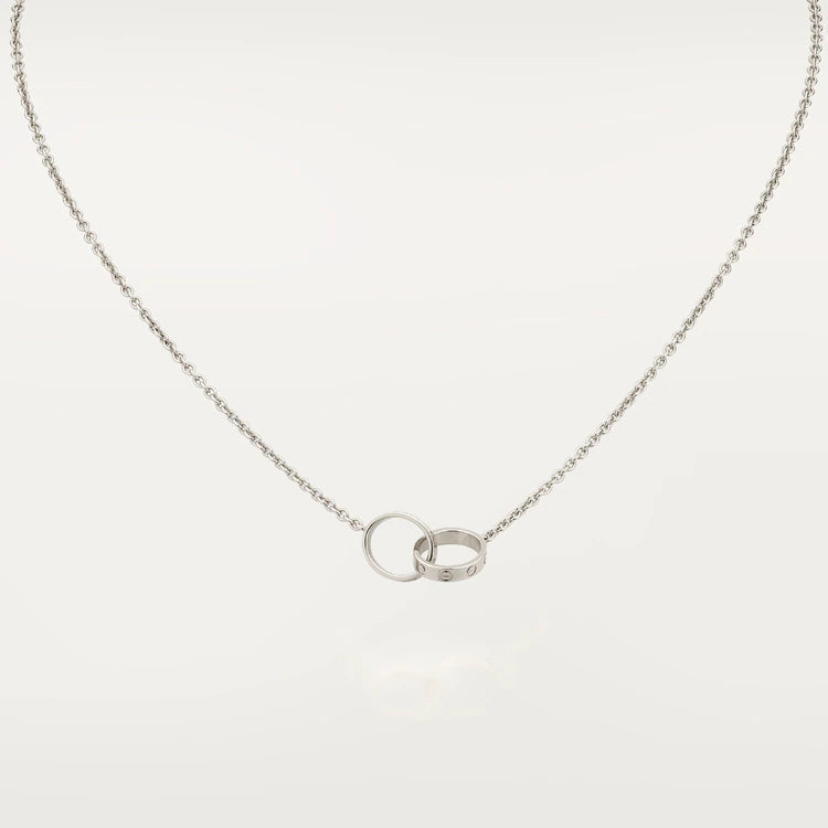 Loco LOVE NECKLACE PINK GOLD AND SILVER