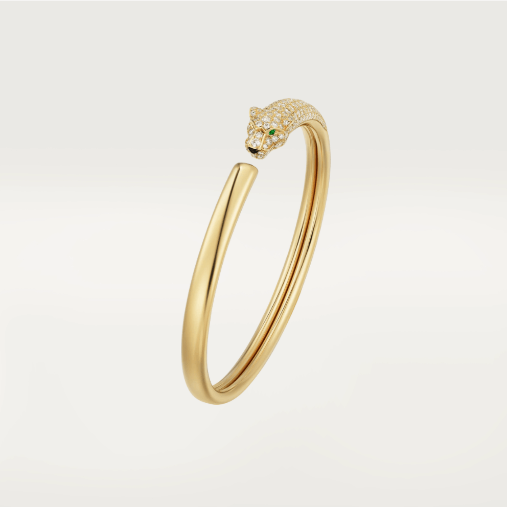 Loco PANTHERE GOLD DIAMOND OPEN BRACELET