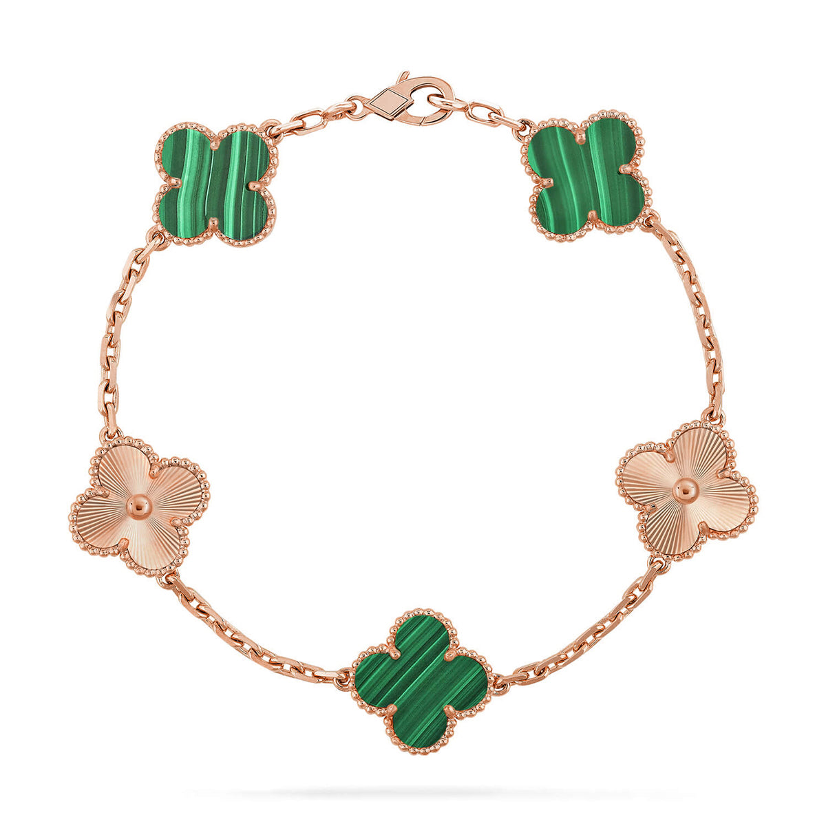 [Loco ]New  CLOVER 5 MOTIF MALACHITE BRACELET COLLECTION