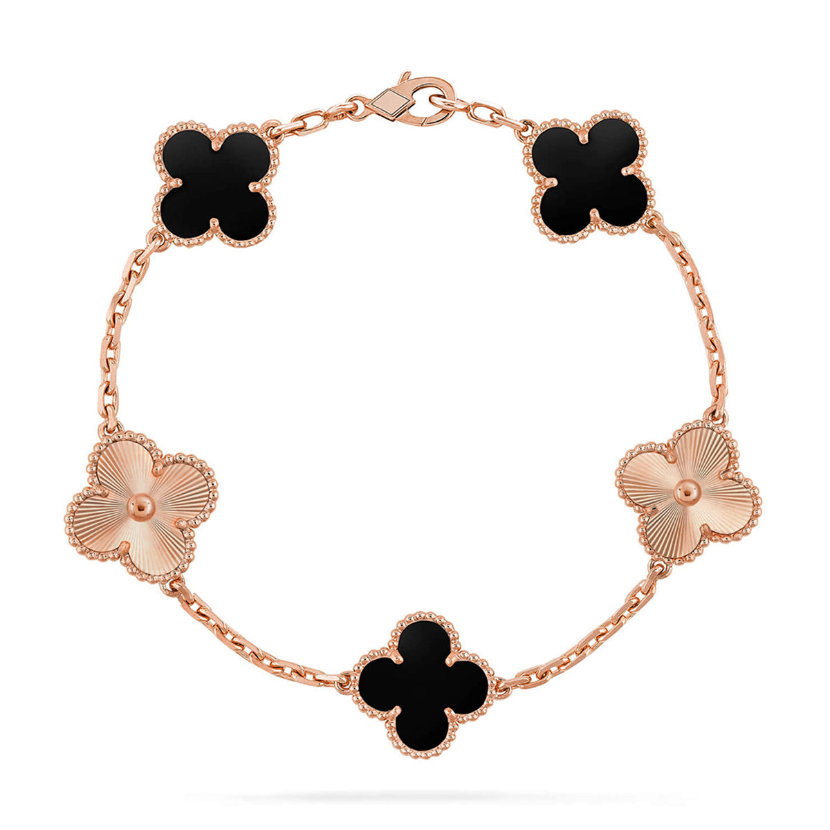 [Loco ]New CLOVER 5 MOTIF ONYXS BRACELET COLLECTION
