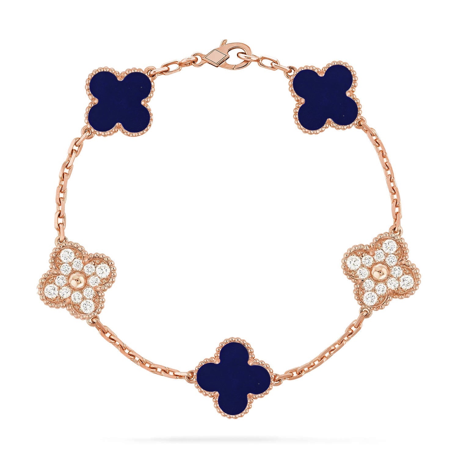 [Loco ]New CLOVER 5 MOTIF LAPIS LAZULI BRACELET COLLECTION