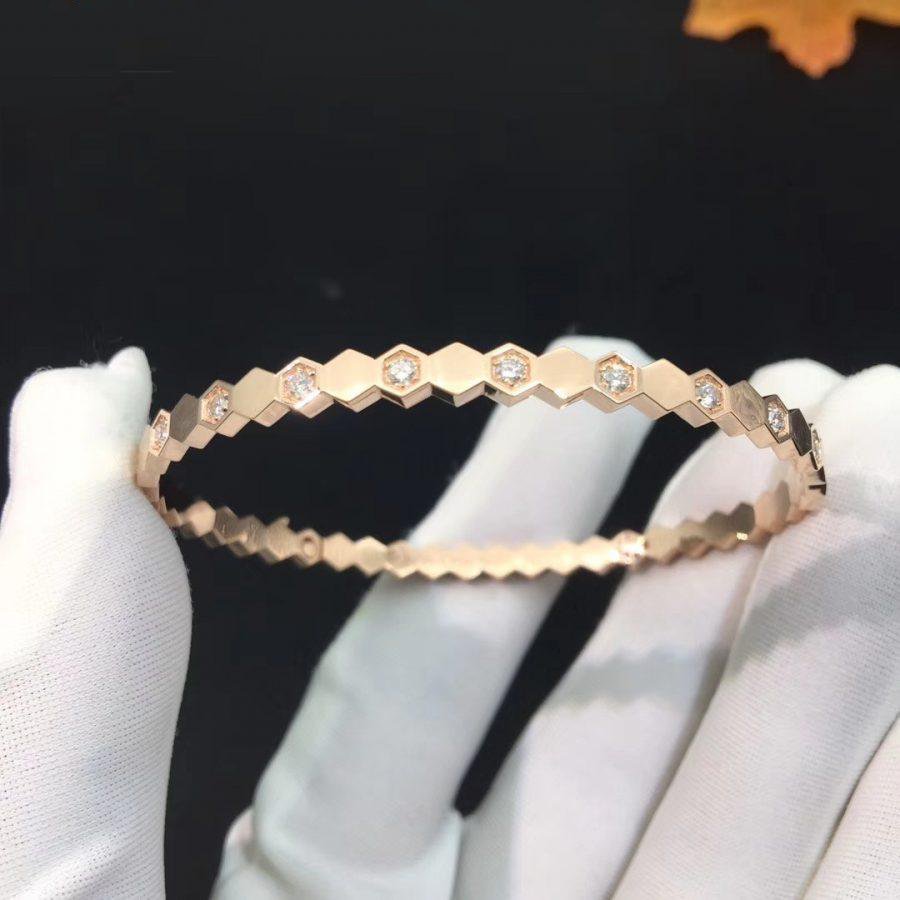 Loco BEE LOVE PINK GOLD DIAMOND BRACELET