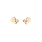 Loco BEE LOVE PINK GOLD DIAMOND EARRINGS