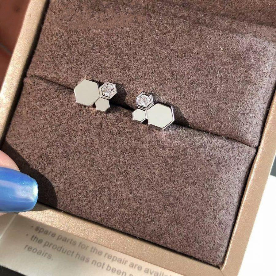 Loco BEE LOVE SILVER DIAMOND EARRINGS