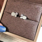 Loco BEE LOVE SILVER DIAMOND EARRINGS