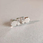 Loco BEE LOVE SILVER DIAMOND EARRINGS