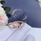 Loco BEE LOVE RING PINK GOLD 1 DIAMOND