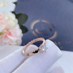 Loco BEE LOVE RING PINK GOLD 1 DIAMOND