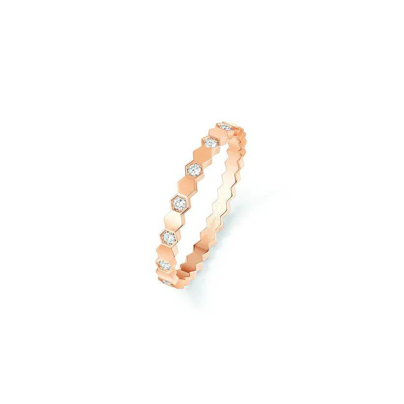 Loco BEE LOVE RING PINK GOLD DIAMOND