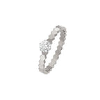 Loco BEE LOVE RING SILVER 1 DIAMOND