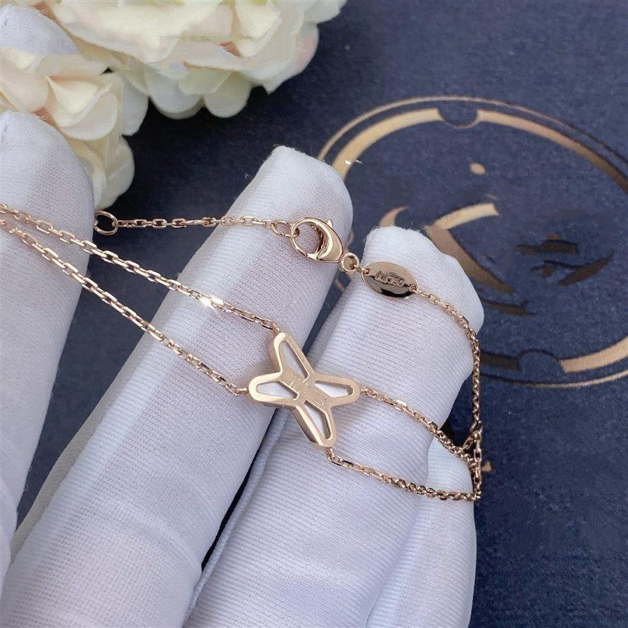 Loco JEUX BRACELET WHITE MOP PINK GOLD 1 DIAMOND