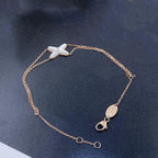 Loco JEUX BRACELET WHITE MOP PINK GOLD 1 DIAMOND