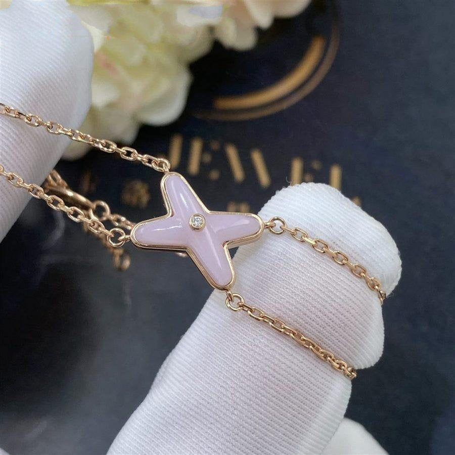 Loco JEUX BRACELET PINK MOP PINK GOLD 1 DIAMOND