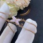 Loco JEUX BRACELET PINK MOP PINK GOLD 1 DIAMOND