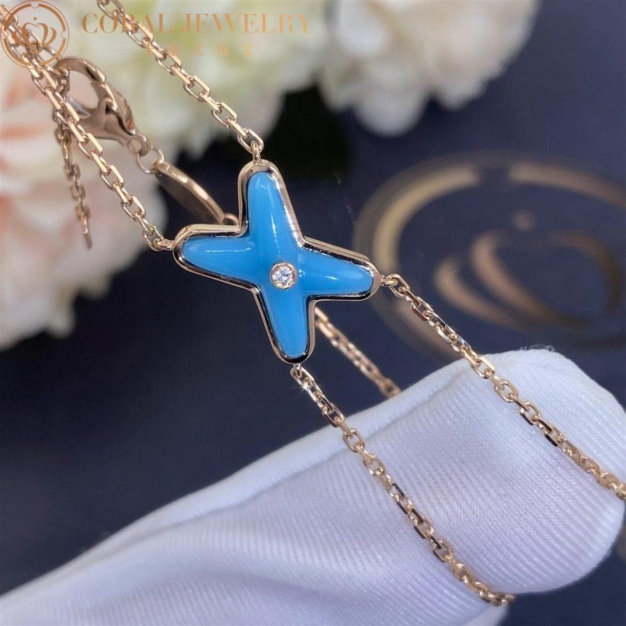 Loco JEUX BRACELET TURQUOISE PINK GOLD 1 DIAMOND