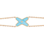 Loco JEUX BRACELET TURQUOISE PINK GOLD 1 DIAMOND