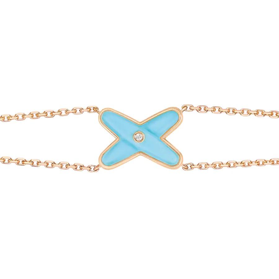Loco JEUX BRACELET TURQUOISE PINK GOLD 1 DIAMOND