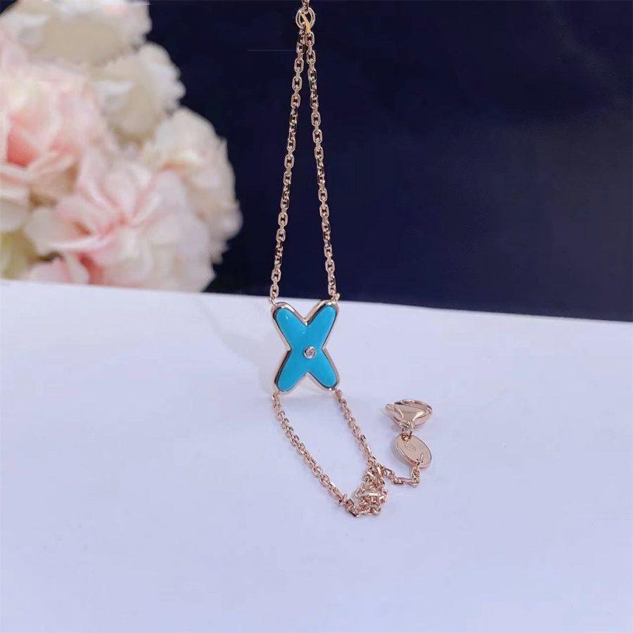 Loco JEUX BRACELET TURQUOISE PINK GOLD 1 DIAMOND