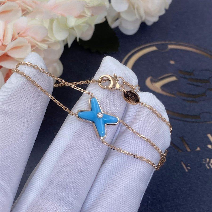 Loco JEUX BRACELET TURQUOISE PINK GOLD 1 DIAMOND