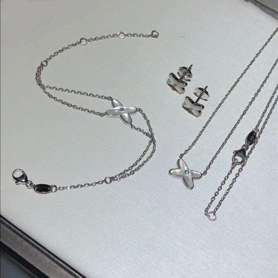 Loco JEUX BRACELET WHITE MOP SILVER 1 DIAMOND