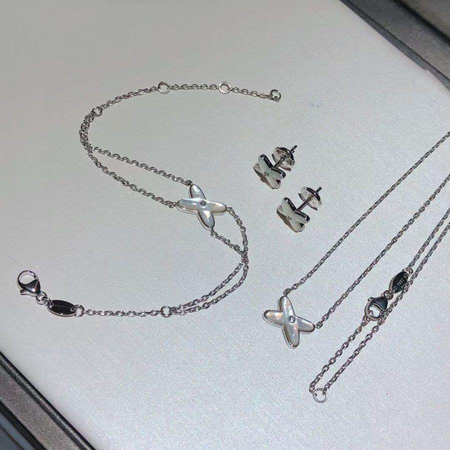 Loco JEUX BRACELET WHITE MOP SILVER 1 DIAMOND