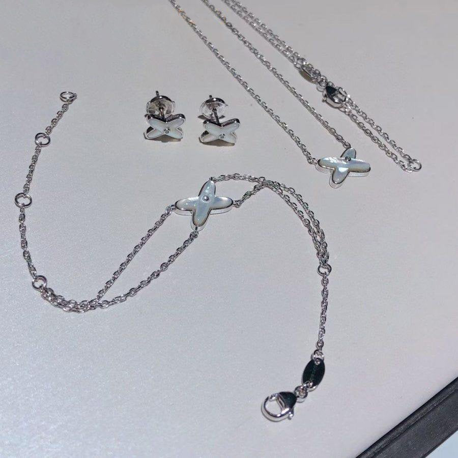 Loco JEUX BRACELET WHITE MOP SILVER 1 DIAMOND