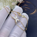 Loco JEUX BRACELET WHITE MOP GOLD 1 DIAMOND