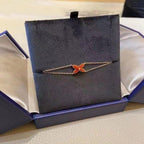 Loco JEUX BRACELET CARNELIAN PINK GOLD 1 DIAMOND