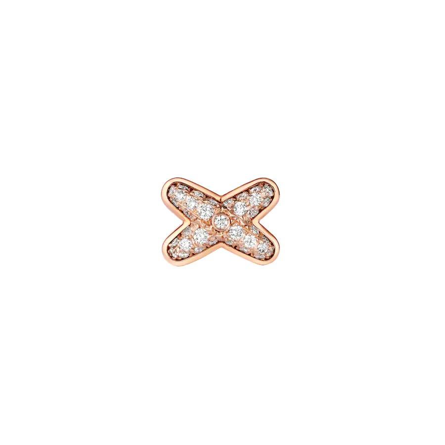 Loco JEUX DE PINK GOLD DIAMOND EARRINGS